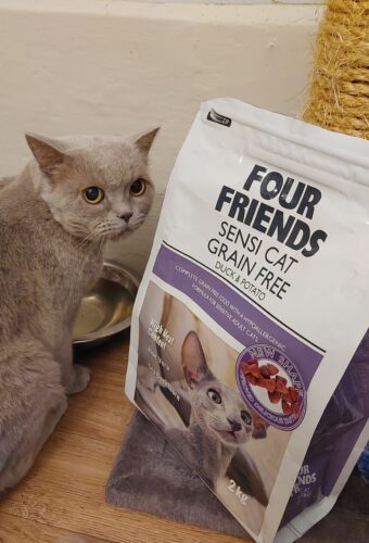 Four Friends Sensi Cat Grain Free monoproteīna bezgraudu sausā barība alerģiskiem kaķiem ar pīles gaļu, 300 g photo review
