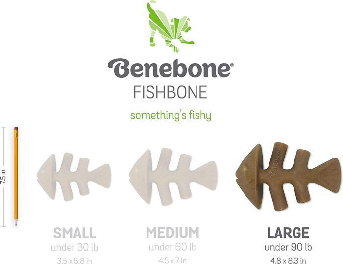 Benebone Fishbone Large жевательная игрушка для собак со вкусом рыбы — изображение 8