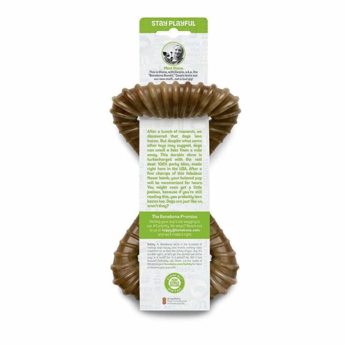 Benebone Dental Chew Large жевательная игрушка для собак со вкусом бекона — изображение 4