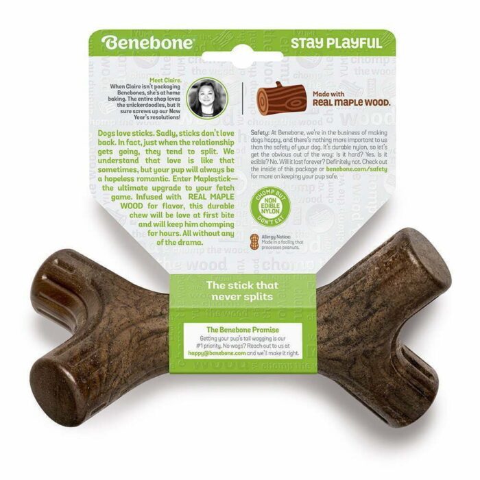 Benebone Maplestick Medium жевательная игрушка для собак c ароматом кленового дерева — изображение 5