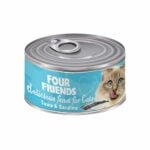 Four Friends Tuna & Sardine konservi kaķiem ar tunci un sardīnēm, 85 g