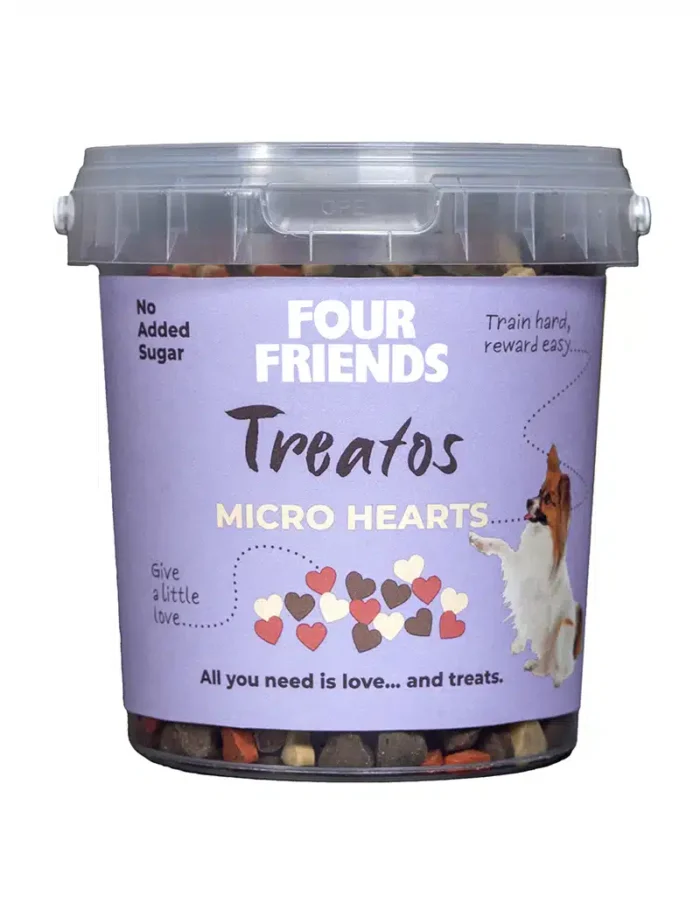 Four Friends Treatos Micro Hearts dresūras gardums suņiem,  500 g - Image 1