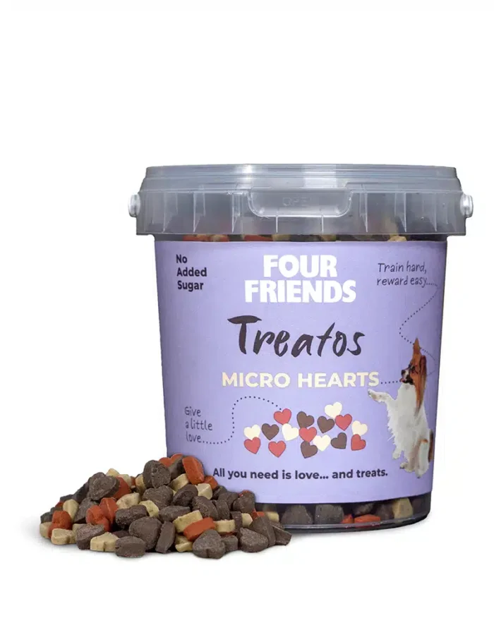 Four Friends Treatos Micro Hearts dresūras gardums suņiem,  500 g - Image 2