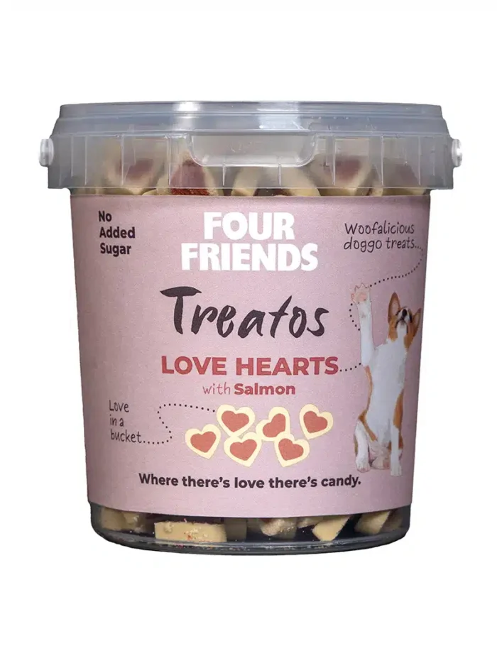 Four Friends Treatos Love Hearts dresūras gardums suņiem,  500 g - Image 1