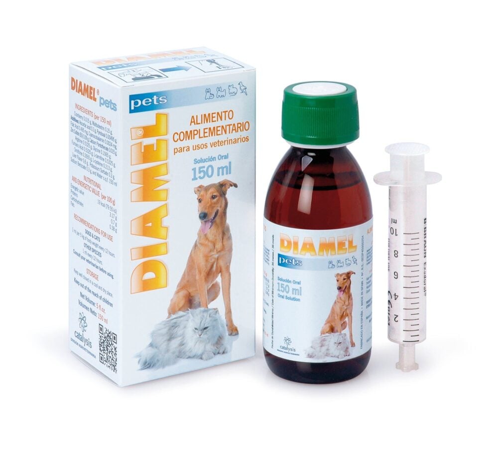 Bod._DIAMEL_Pets_2048x2048 Catalysis DIAMEL Pets sīrups, papildbarība suņiem un kaķiem ar cukura diabētu, 150 ml - Image 1
