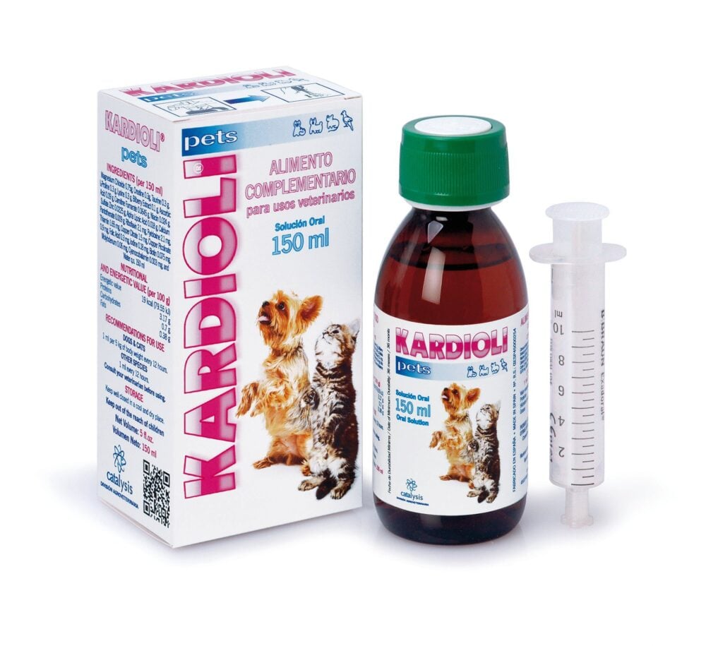 Bod._KARDIOLI_Pets_2048x2048 Catalysis Kardioli Pets sīrups, papildbarība suņiem un kaķiem sirds un asinsvadu atbalstam, 150 ml - Image 1