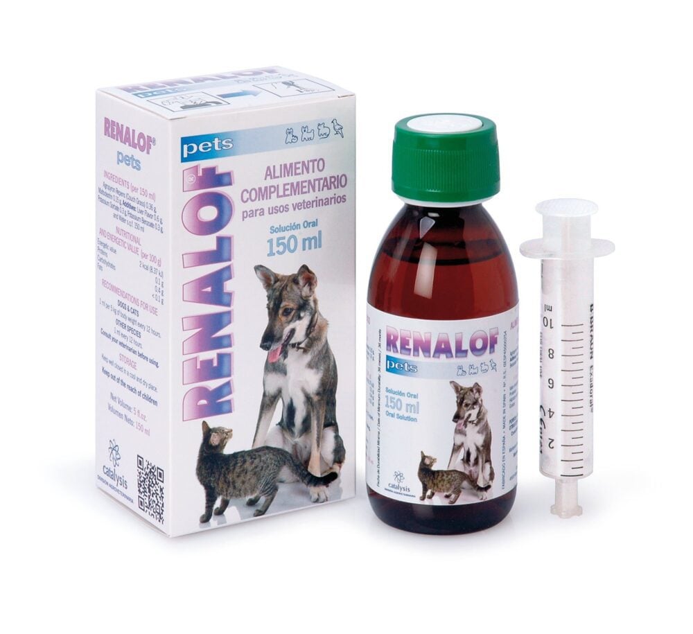 Bod._RENALOF_Pets_2048x2048 Catalysis Renalof Pets sīrups, papildbarība suņiem un kaķiem nierakmeņu šķīdināšanai un cistīta profilaksei, 150 ml - Image 1