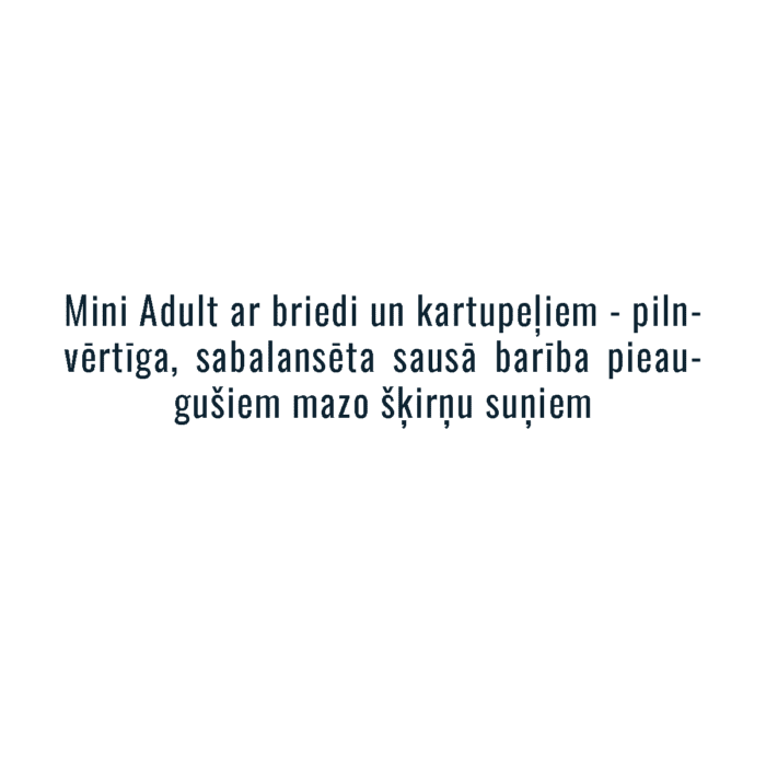 Forza10 Mini Adult sausā barība pieaugušiem mazo šķirņu suņiem ar briedi un kartupeļiem, 2kg — изображение 2