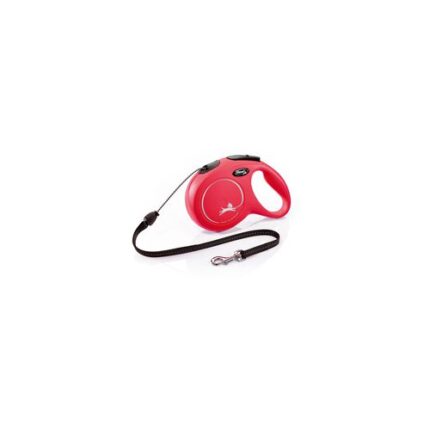 flexi New Classic XS 3m red (cord) - тросовый поводок для собак