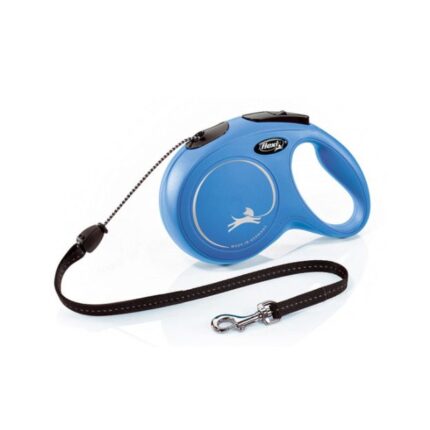flexi New Classic M 8m blue (cord)  - тросовый поводок для собак