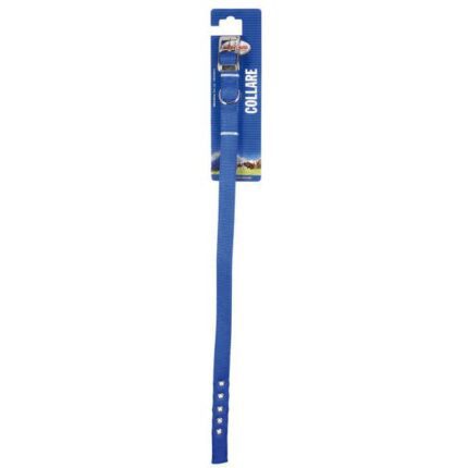 Dubultā neilona kakla siksna 50-55x2,5cm zila