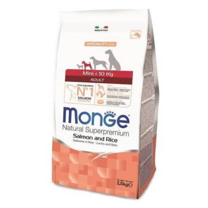 MONGE MINI Adult Salmon and Rice 2,5 kg - корм для взрослых собак
