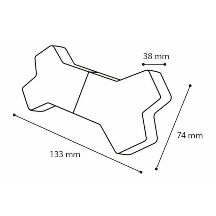 Flamingo SNOWY BONE13,3 cm Игрушка для собак — изображение 3