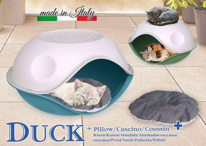 Georplast Plastmasas guļvieta Duck Plain ar spilvenu cm.57x48x32 - Image 6