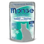 Monge Natural pouches Tuna in Jelly with Duck 80g