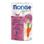 Monge Supreme pouches Tuna with quinoa&baby carrot Kitten 80g - konservi kaķiem