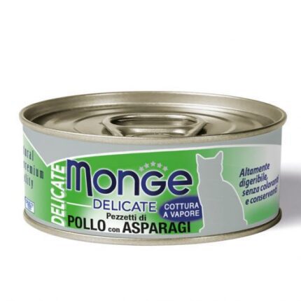 Monge Delicate Chicken with asparagus 80 gr - konservi kaķiem