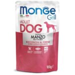Monge Grill Multipacks Beef, Cod, Chicken and Turkey 12x100 g - konservi suņiem - Image 2
