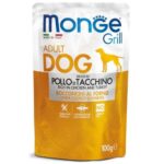 Monge Grill Multipacks Beef, Cod, Chicken and Turkey 12x100 g - konservi suņiem - Image 4