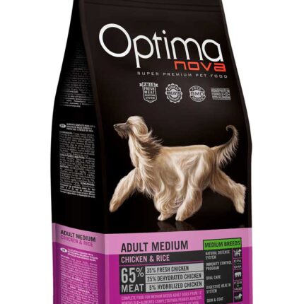 OPTIMANOVA Adult Medium Chicken & Rice 2kg