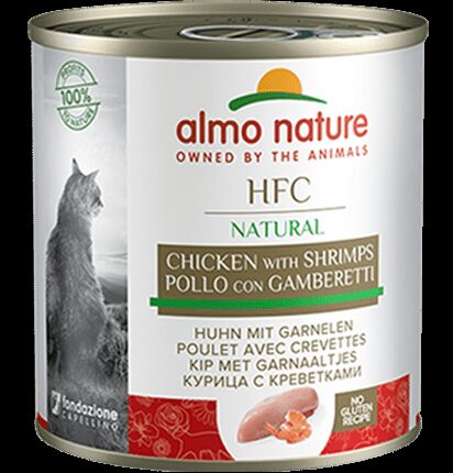 Almo Nature HFC NATURAL, курица с креветками, 280г