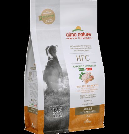 Almo Nature HFC ADULT Сухой корм с курицей для собак размера M/L
