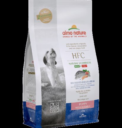 Almo Nature HFC PUPPY Сухой корм с дорадой и окунем для щенков размера M/L