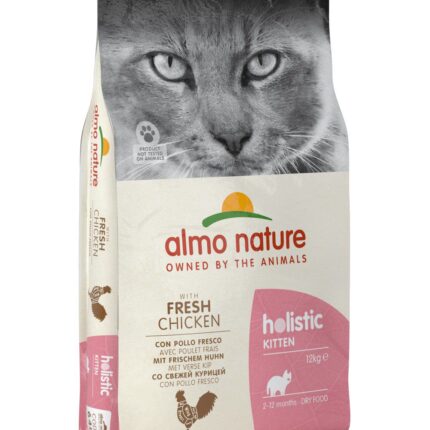 Almo Nature HOLISTIC KITTEN Сухой корм с курицей, для котят 2-12мес.
