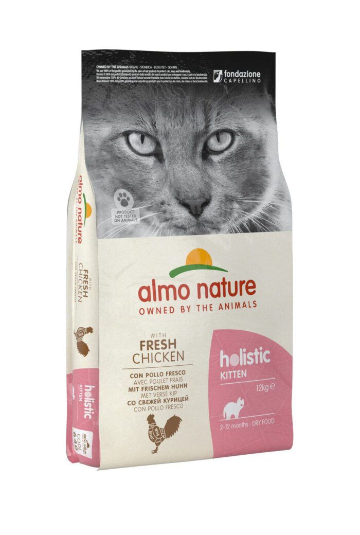 Almo Nature HOLISTIC KITTEN Сухой корм с курицей, для котят 2-12мес. — изображение 1