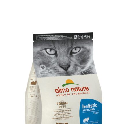 Almo Nature Holistic Functional Cat Sterilized ar liellopu, 2kg