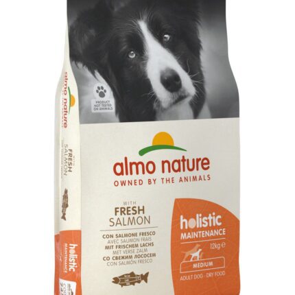 Almo Nature HOLISTIC MAINTENANCE Сухой корм с лососем для собак размера M