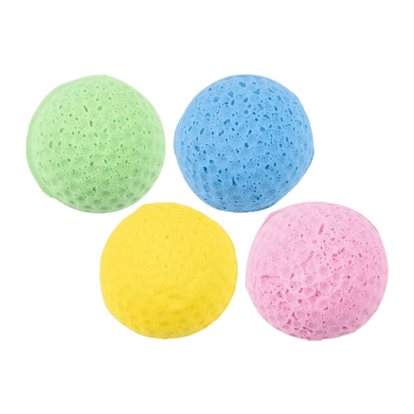 Flamingo Sponge Ball 4 cm kaķu rotaļlieta, dažādās krāsās