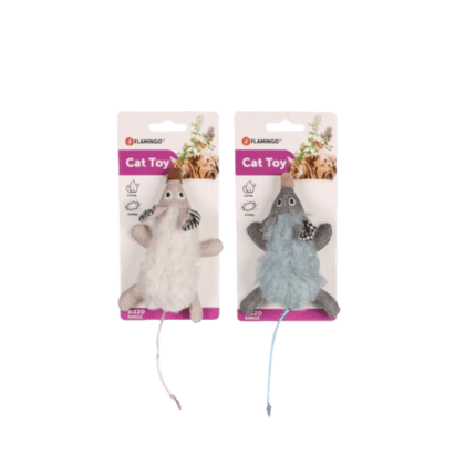 Flamingo – Rotaļlieta Kaķiem Rizzo Pele 19.5 cm Dažādas krāsas