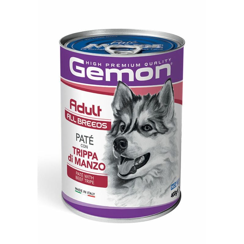 gemon-dog-pate-adult-with-beef-tripe-0-4-kg-pastete-suniem.spm.40086-h1 Gemon Dog Pate Adult with Beef Tripe kompleksā mitrā barība pieaugušiem suņiem ar liellopu kuņģi, 400 g - Image 1