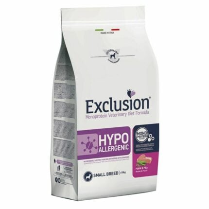Exclusion Hypoallergenic barība suņiem ar cūkgaļu un zirņiem S 7 kg