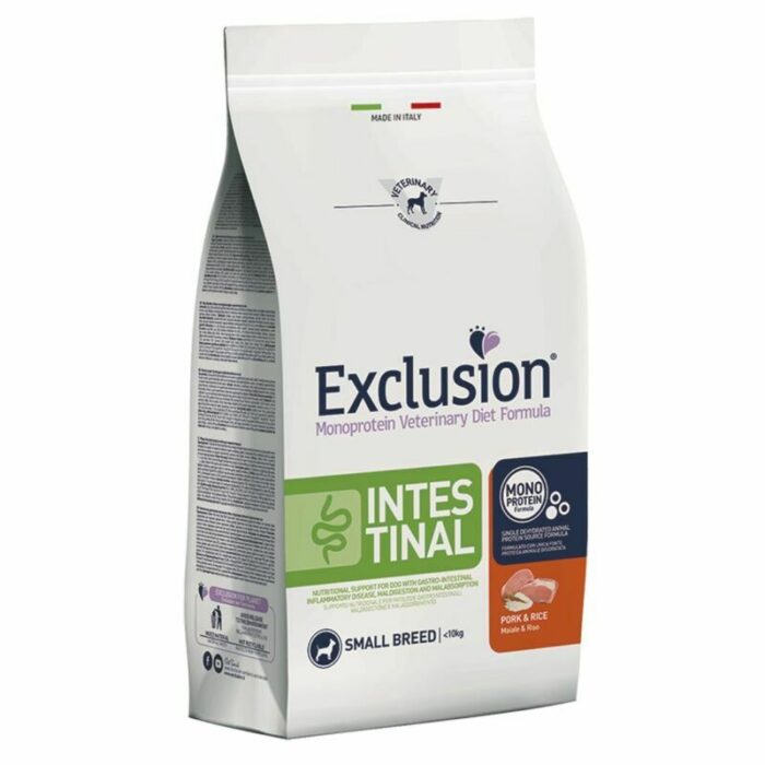 Exclusion Intestinal barība suņiem ar cūkgaļu un rīsiem S 2 kg - Image 1