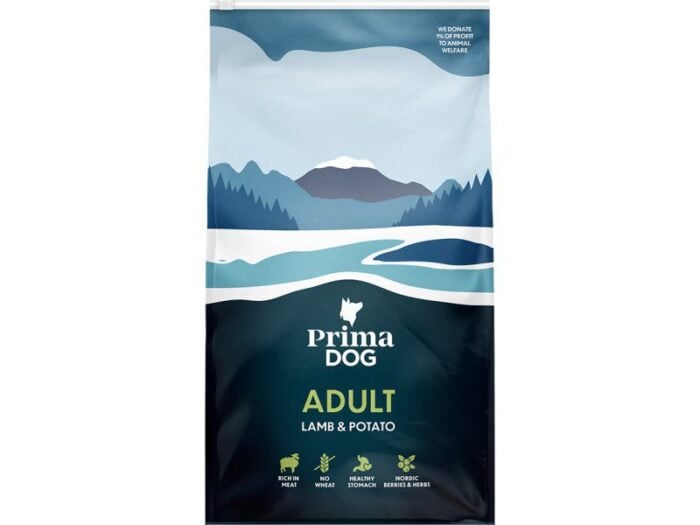 PrimaDog Adult Lamb & Potato безглютеновый сухой корм для чувствительных собак с бараниной, 10 кг — изображение 1