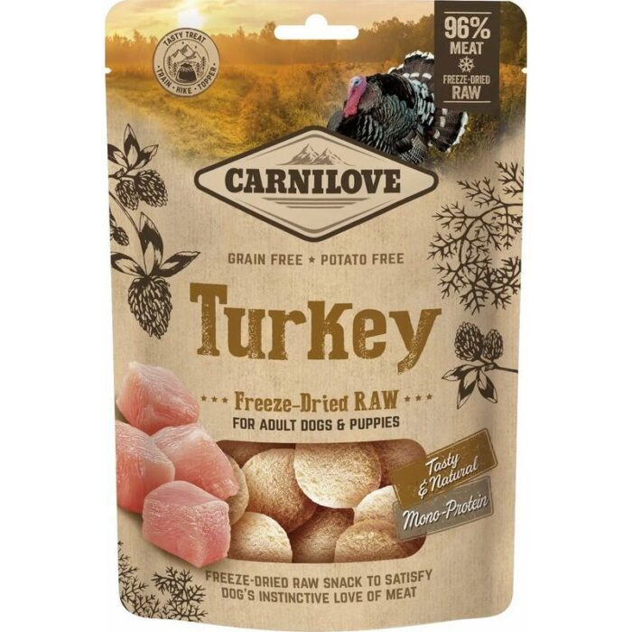 Carnilove Raw Liofilizētas uzkodas Tītara gaļa, 60g — изображение 1