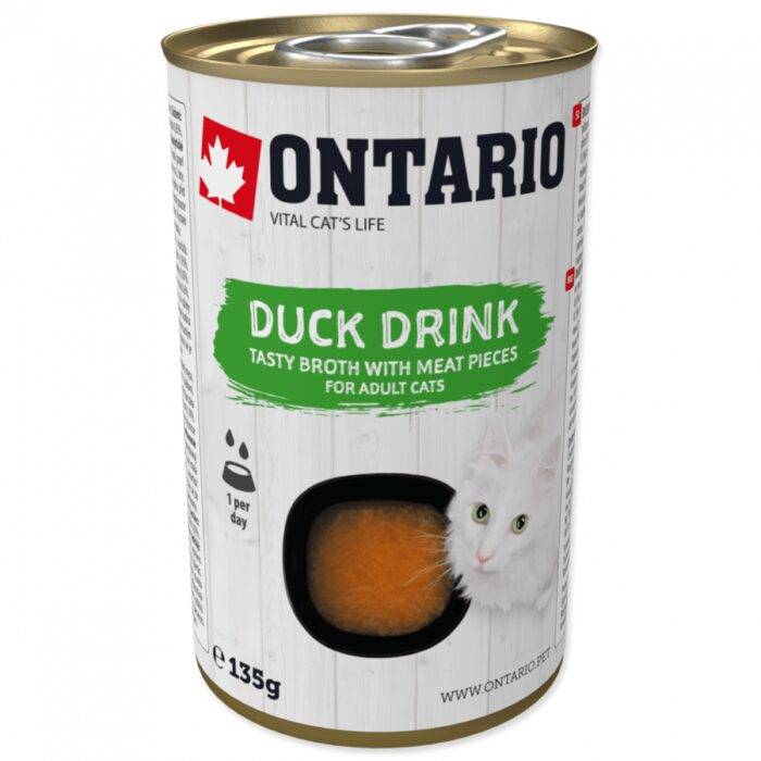 Ontario Konservi kaķiem Drink Adult Duck, 135 g — изображение 1