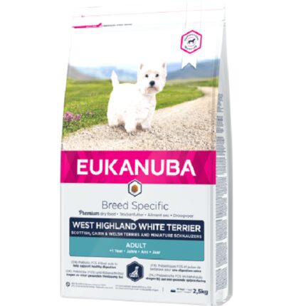 Eukanuba Sausa barība suņiem Adult West Highland White Terrier, 2,5 kg