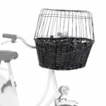 Trixie Grozs suņu pārvadāšanai Bicycle basket with lattice, 50 × 41 × 35 cm, black