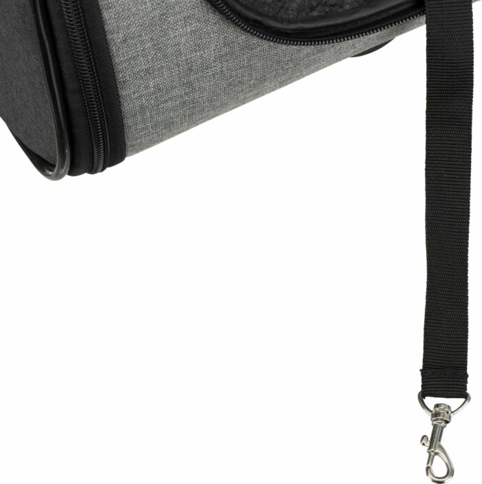 Trixie Čemodāns dzīvnieku pārvadāšanai Trolley, removable chassis, 34 × 43 × 67 cm, black/grey — изображение 3