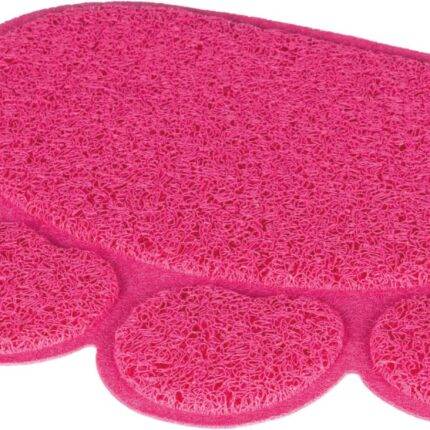 Trixie Kaķu tualetes paklājs Cat litter tray mat, paw, PVC, 40 × 30 cm, pink