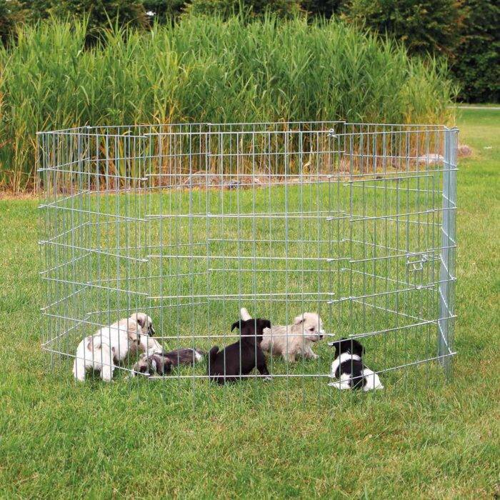 Trixie Nožogojums kucēniem Puppy run, galvanized, element 61 × 91 cm — изображение 1