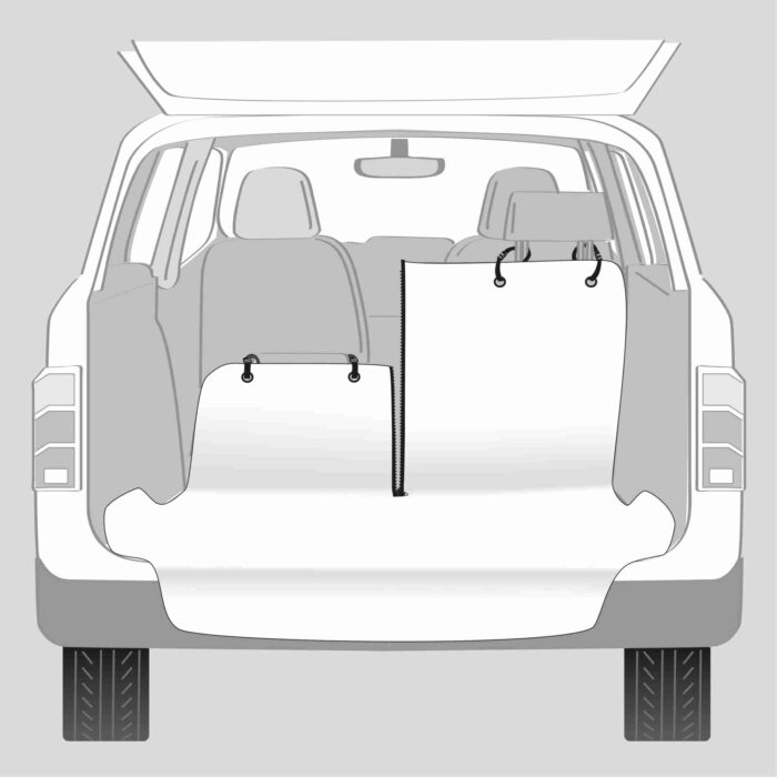Trixie Paklājs suņiem Car boot cover, 1.80 × 1.30 m, beige/black  - Image 2