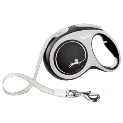 Flexi  pavada suņiem New COMFORT, tape leash, L 8 m, black