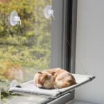 Trixie Guļvieta dzīvniekiem Window platform, velour, 50×30 cm, grey