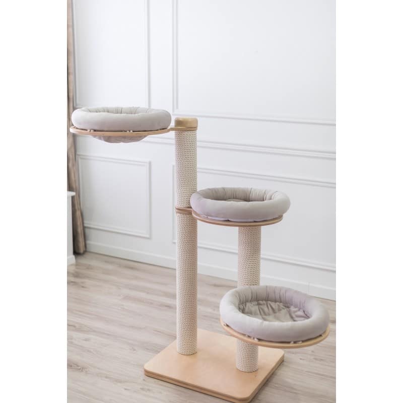 21257 Luxucat Mājiņa kaķiem SK18s Beige Cotton rope (3 boxes) - Image 1