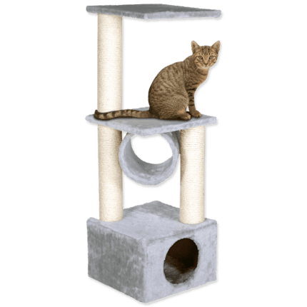 Plaček Mājiņa kaķiem Cat Scratching Tree Tamara 36*36*109cm, grey