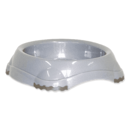 Plaček Bļoda dzīvniekiem, plastmasa Bowl Non slip, warm grey,15*13cm, 210ml